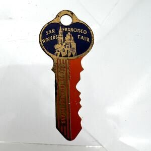 Vintage 1939 San Francisco World's Fair Commemorative Souvenir Key Collectible